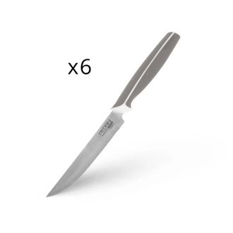 Pedrini Set 6 coltelli bistecca tortora Pedrini Master