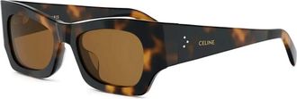 Celine Celine - 3 Dots Zonnebril - unisex - Accessoires - Bruin - Maat: 52 MM