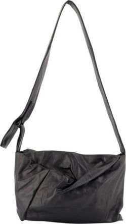 Yohji Yamamoto Puff S Schoudertas - unisex - Schoudertassen - Zwart - M - Leer - Tassen