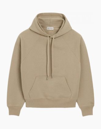 Ami Mens LOOPBACK ADC HOODIE - Cream - Size: 38