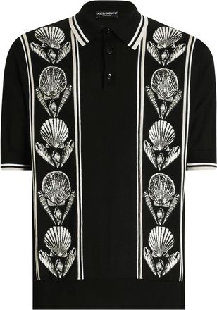 Dolce & Gabbana Polo in seta - Nero