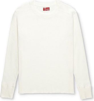 Fortela Geremia Waffle Knit Jersey in White at Nordstrom, Size Xx-Large