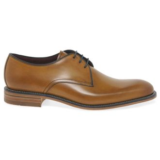 Loake Drake Leather Mens Lace Up Shoes - Tan - Size:UK 10.5