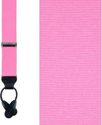 Trafalgar Store Phoenix 38mm Grosgrain Non Stretch Ribbon Button End Suspenders in Dark Pink at Nordstrom