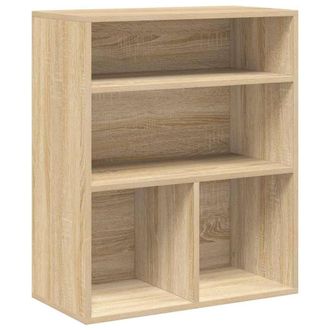 Berkfield Home Book Cabinet Sonoma Oak 60x30x71.5 cm Engineered Wood in Light Tan