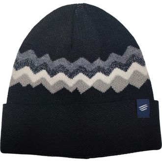 United By Blue The Merino Wool Mountain Scape Knit Beanie in Black at Nordstrom