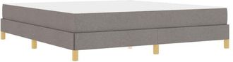 vidaXL Box Spring Bed Taupe 180 x 200 cm Fabric vidaXL