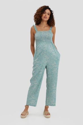 Nom Maternity Marais Maternity & Nursing Jumpsuit in Floral at Nordstrom, Size Medium