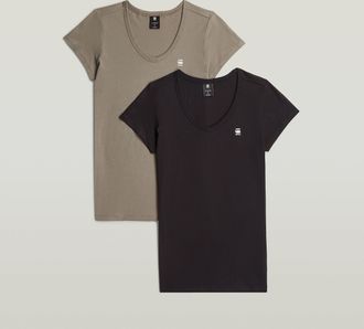 G-Star Slim V T-Shirt 2-Pack - Meerkleurig - Dames