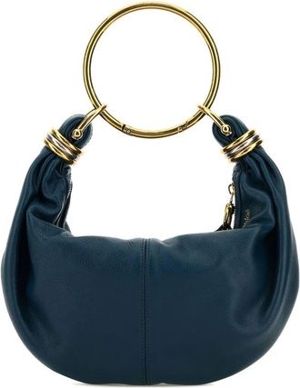 Chloé Blue Small Bracelet Tote Bag - Womens - Calf Leather