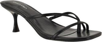 Calvin Klein Axella Toe Loop Sandal in Black at Nordstrom, Size 9.5