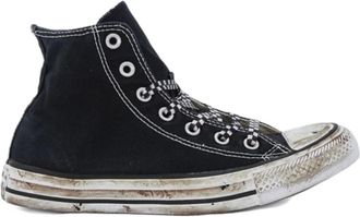 Converse Canvas Hoge Top Rubberen Zool Schoen - Heren - Sneakers - Zwart - 41 1/2 EU - Schoenen