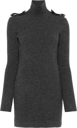 Alexander McQueen Ribbed Knit Dress - Womens - Cashmere/Wool
