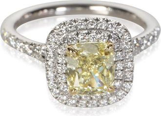 Tiffany & Co. Pre-Owned Tiffany & Co. 1.06 ct Cushion Diamond Soleste Engagement Ring