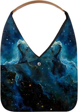 Generic Stars Nebula Reusable Lightweight Grocery Bags - Foldable Into Compact Pouch, Washable & Sturdy, Multipurpose for Shopping and Travel