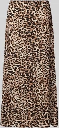 b.young B.Young Midirock mit Knopfleiste Modell JOELLA in Mittelbraun, Gr&ouml;&szlig;e 34