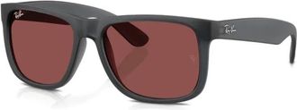 Ray-Ban Justin Zonnebril - Heren - Zonnebrillen - Grijs - 55 MM - Nylon - Accessoires