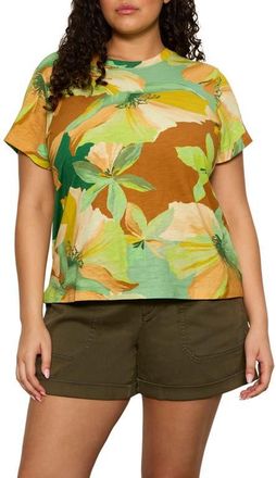 Sanctuary The Perfect T-Shirt in Greenhouse at Nordstrom, Size 2X