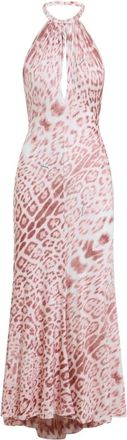 Roberto Cavalli Abito midi con stampa Jaguar - - Dresses - Donna - Rosa - M