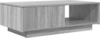 vidaXL Mesa De Caf&eacute; Sonoma Gris 95 X 55 X 31 Cm Madera De Ingenier&iacute;a Vidaxl