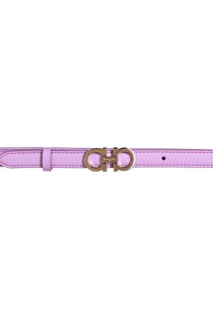 Ferragamo SALVATORE FERRAGAMO Gancini Womens 23B224 Thin Voilet Belt