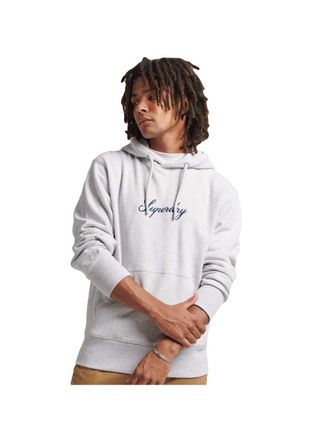 Superdry heren sweatshirt met klassiek logo bestickt