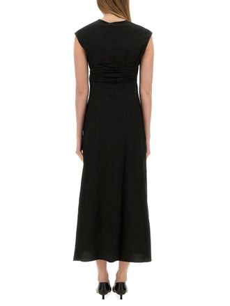 Alysi Long Poplin Dress