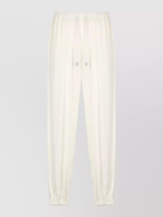 Fabiana Filippi viscose trousers elastic cuffs side pockets