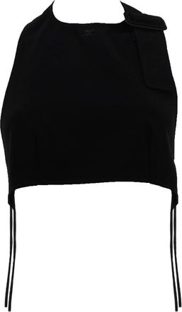 Courr&egrave;ges Cropped Top With Open Back