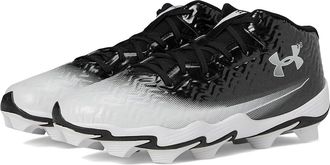 Under Armour Spotlight Hammer RM Football Cleats Mens Cleated Shoes Black/White/White : 10.5 D - Medium, Synthetic