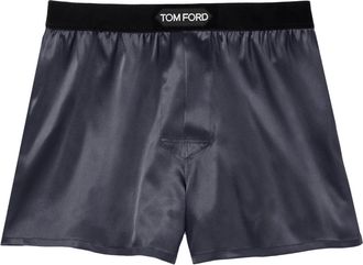 Tom Ford Dark Grey Satin Boxer