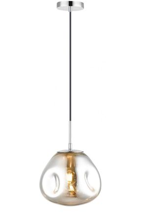 Netlighting Nina 1 Light Medium Chrome in Grey