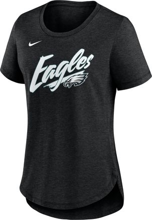 Nike Philadelphia Eagles Primetime Nike Womens NFL T-Shirt in Black | NKMV00H86-NFN