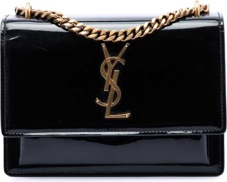 Saint Laurent Pre-owned Saint Laurent Small Patent Monogram Sunset Crossbody Ladies 48FA15POAMQPANVS