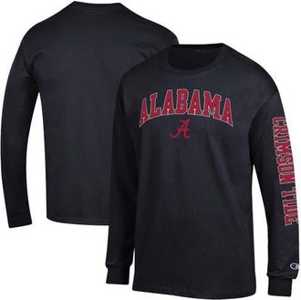 Champion Mens Champion Black Alabama Crimson Tide Arch Over Logo 2-Hit Long Sleeve T-Shirt at Nordstrom, Size Xx-Large