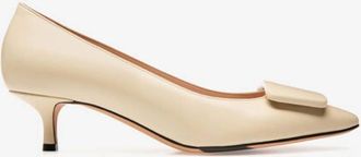 Bally Claudie 45 Leather Pumps, Brand Size 35 ( US Size 4.5 )