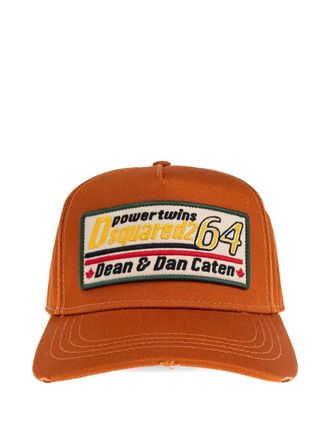 Dsquared2 logo-patch baseball cap - Orange