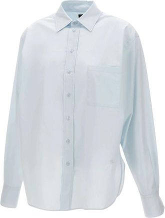 HUGO BOSS Saturday_1 Shirt - Dames - Overhemden - Blauw - XL - Katoen - Overhemden