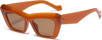 Generic Trendy Mens And Womens Party Decoration Sunglasses Polarized Outdoor Vacation Commuter Sports Sun Glasses(Brown)