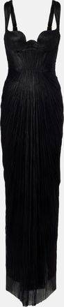 Maria Lucia Hohan Anais open-back silk mousseline gown