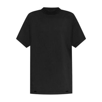 Balenciaga T-Shirts, female, Black, Size: M Graphic Print Crew Neck T-shirt