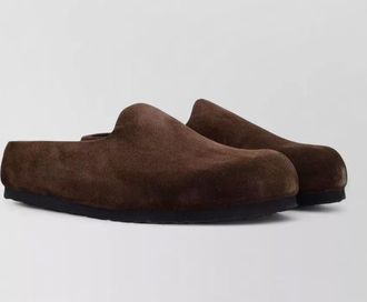 Birkenstock leather amsterdam slippers