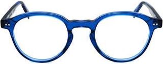 Retro Superfuture 58mm Round Optical Glasses in Blue at Nordstrom Rack