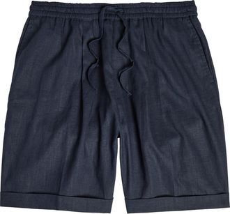 Aurélien Seaside Linen Shorts - Navy - Xxl