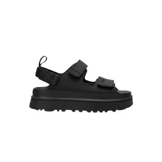UGG Flat Sandals, female, Black, Size: 11 US Goldenglow