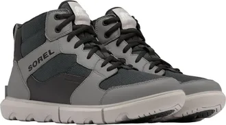 Sorel Mens Explorer Sneaker Mid Shoe In Grill/dove
