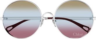 Chlo&eacute; Sunglasses Ch0321 S 003 Silver/Blue Women