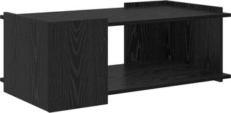 vidaXL Mesa De Caf&eacute; Roble Negro 90 X 50 X 33 Cm Madera De Ingenier&iacute;a Vidaxl
