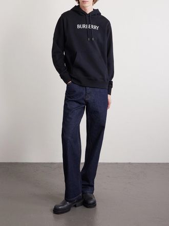 Burberry Logo-Print Cotton-Jersey Hoodie