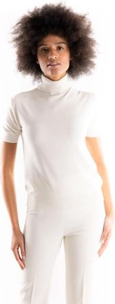 Hinnominate Turtleneck Sweater - Dames - Coltruien - Wit - XS - Pailletten - Truien & Vesten